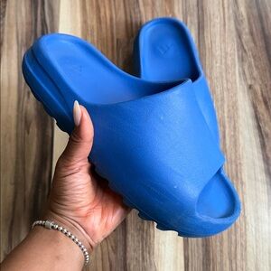 Blue Yeezy Slide Sandals